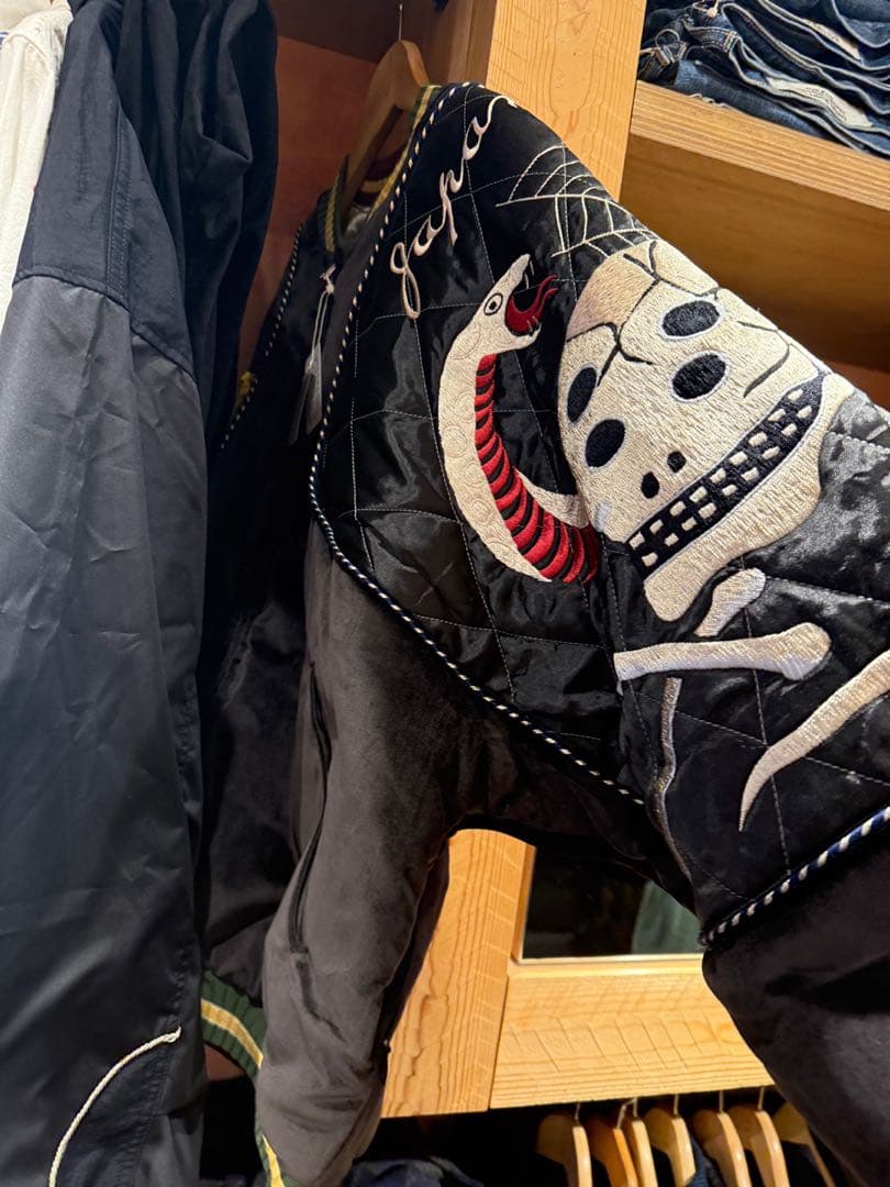 ジャケット・アウター Kapital Sham Rain Skull Snake Bomber JKT