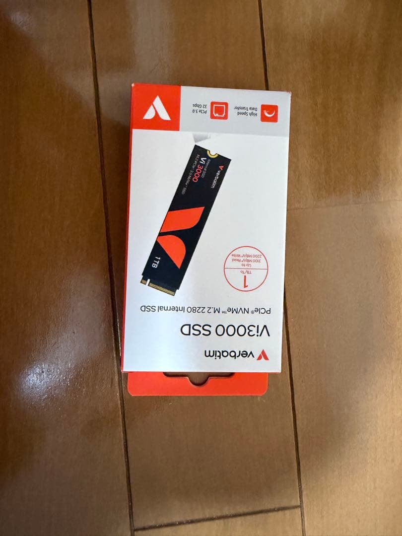 vetbatim SSD Pcle3.0 M.2 SSD 1TB新品未開封