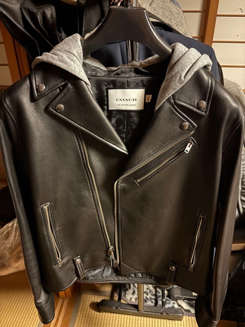 【極美品】COACH ブラック レザージャケット
