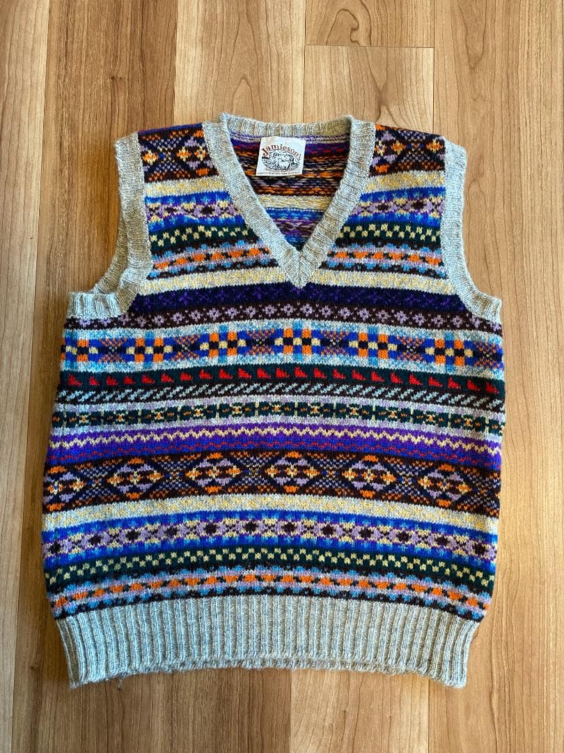 JAMIESON'S ジャミーソンズ フェアアイル柄 ニットベスト
