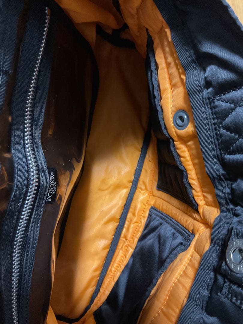 【美品/タンカー】ポーター　横長トート　ブラック　多収納　ナイロン