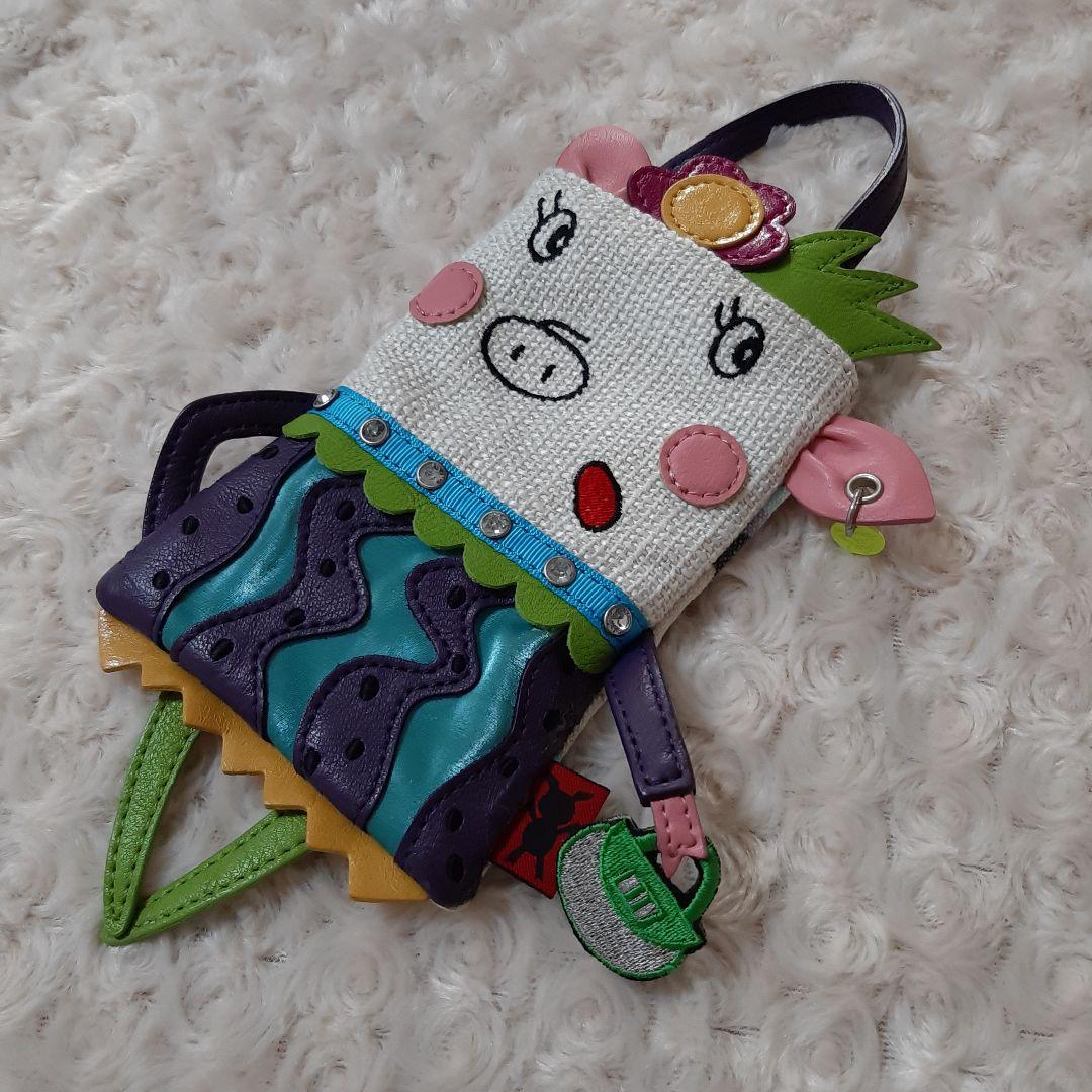 訳あり激レア！アルベロベロ　ラッキーちゃんスマホケース小物入れ☆スマホポーチ