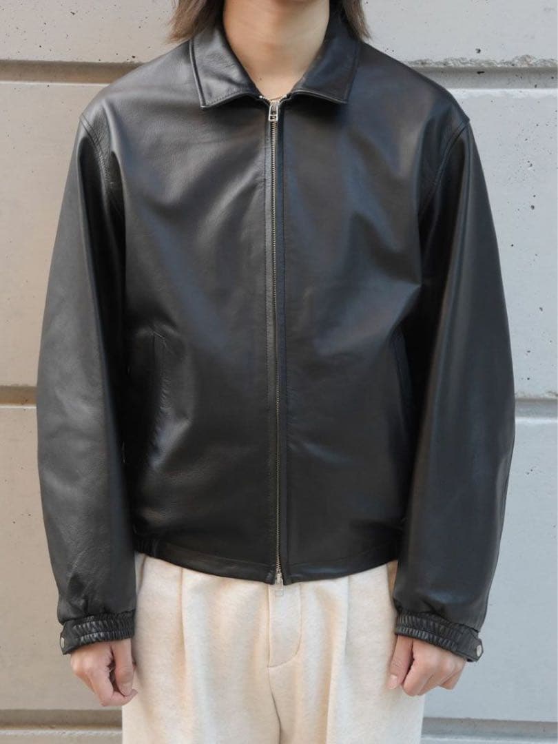 ジャケット・アウター LEATHER BLOUSON universalproducts 26ss