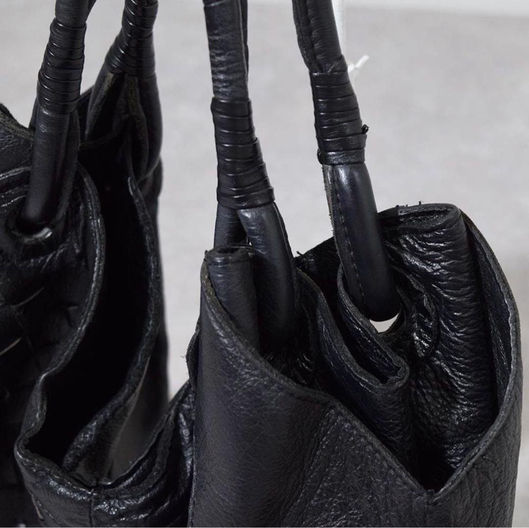 バッグ 00s archive goa Intrecciato leather bag