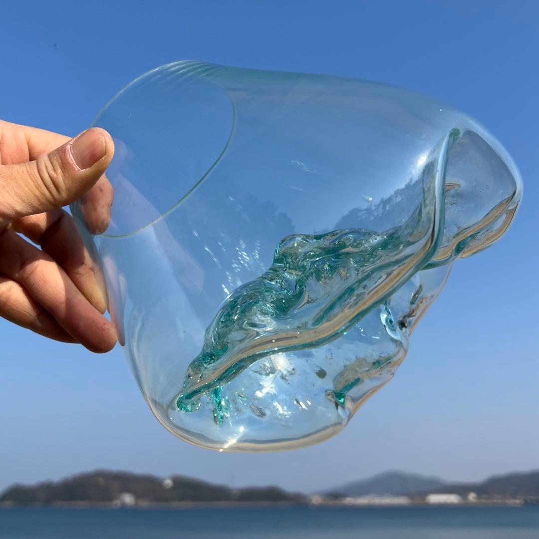 流木ガラスオブジェ大A 花瓶 金魚鉢 ガーデニング テラリウム 水槽 アート作品