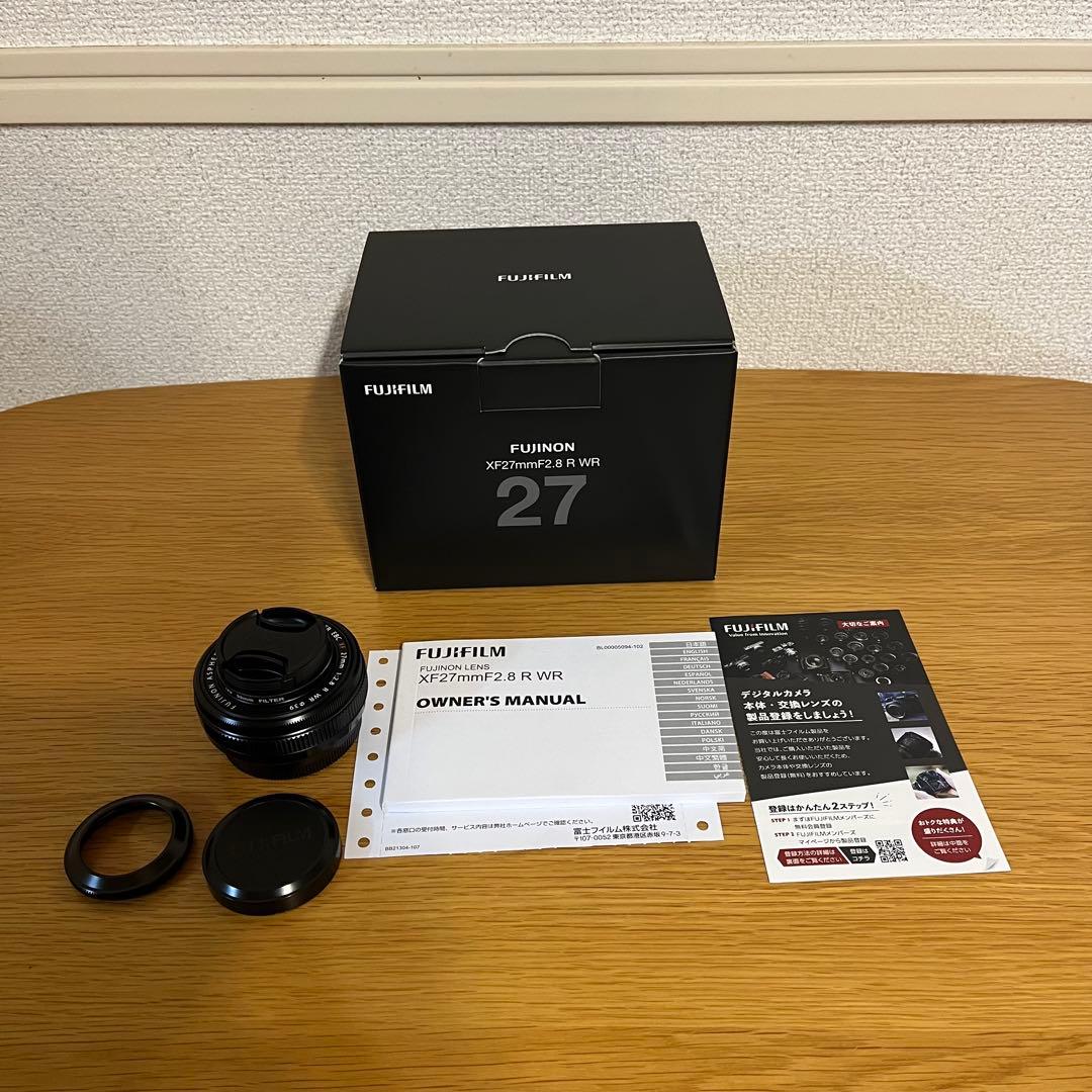 【保証期間内_超美品】フジノンレンズ XF27mmF2.8 R WR