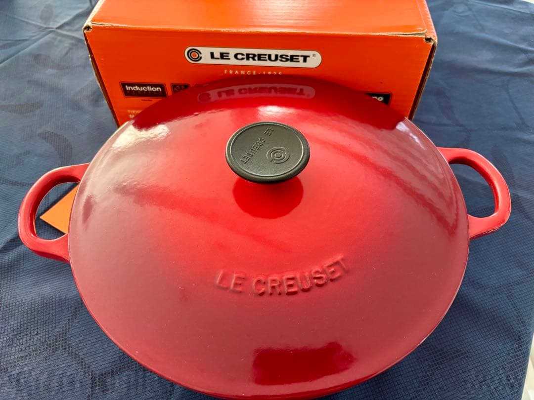 LE CREUSET ル・クルーゼ　両手鍋 26cm 赤