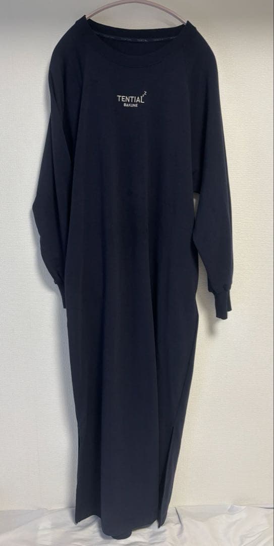 BAKUNE ネイビー パジャマ Mサイズ チュニック ワンピースタイプ