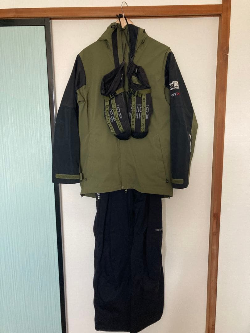 karrimorスノーボードウェアセット　オリーブグリーン／ブラック
