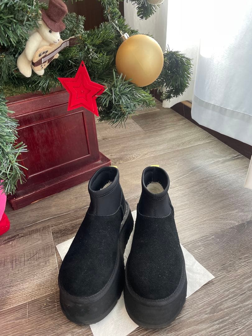 お値下げしました　UGG クラシックミニディッパー ブラック 22cm 厚底