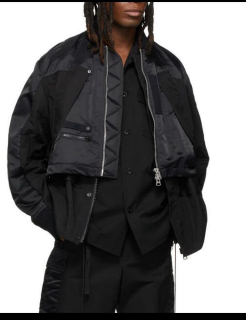 K*i様 sacai 22ss ma-1 Nylon Twill Mix Blo