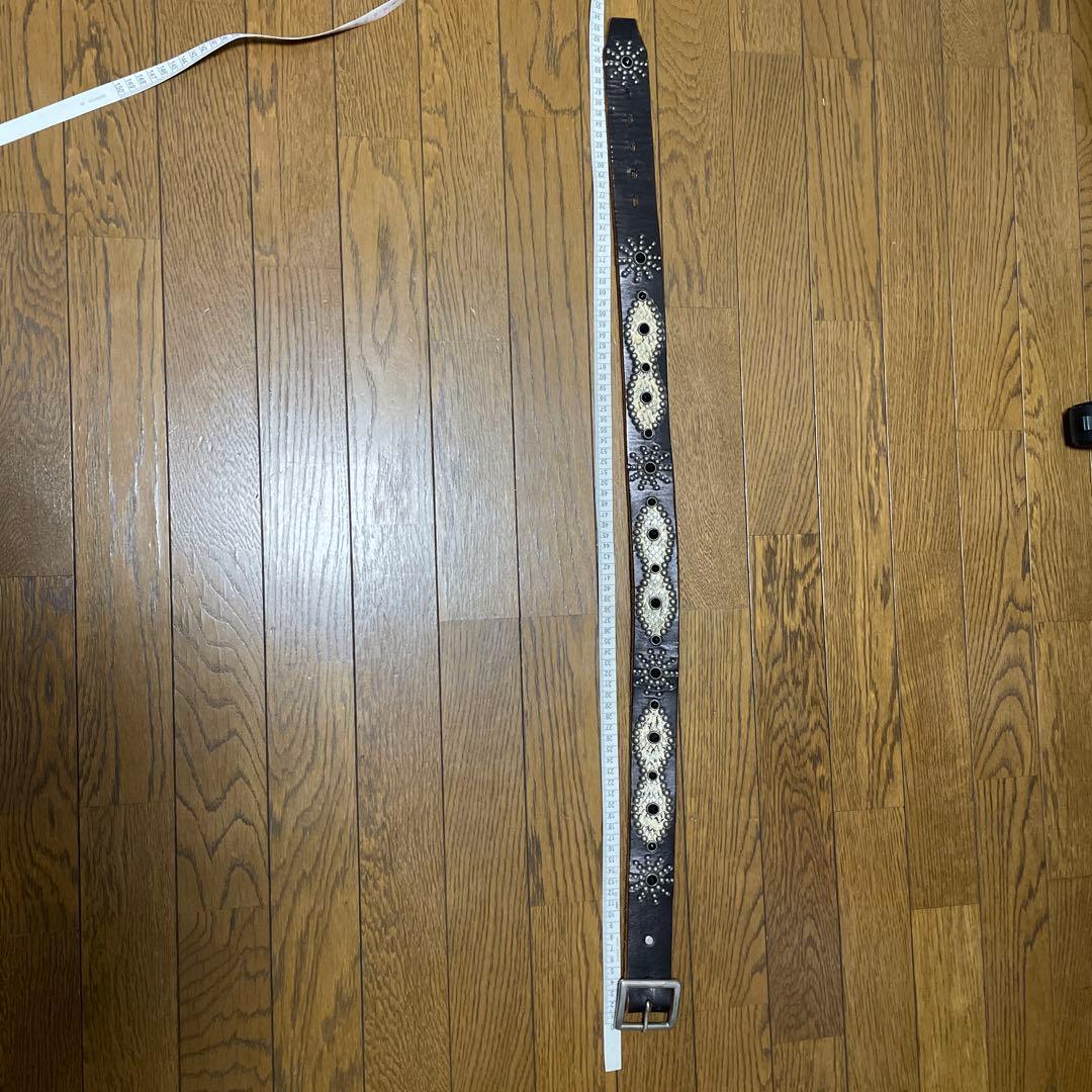 H T Cスタッズベルト　サイズ32 ブラック