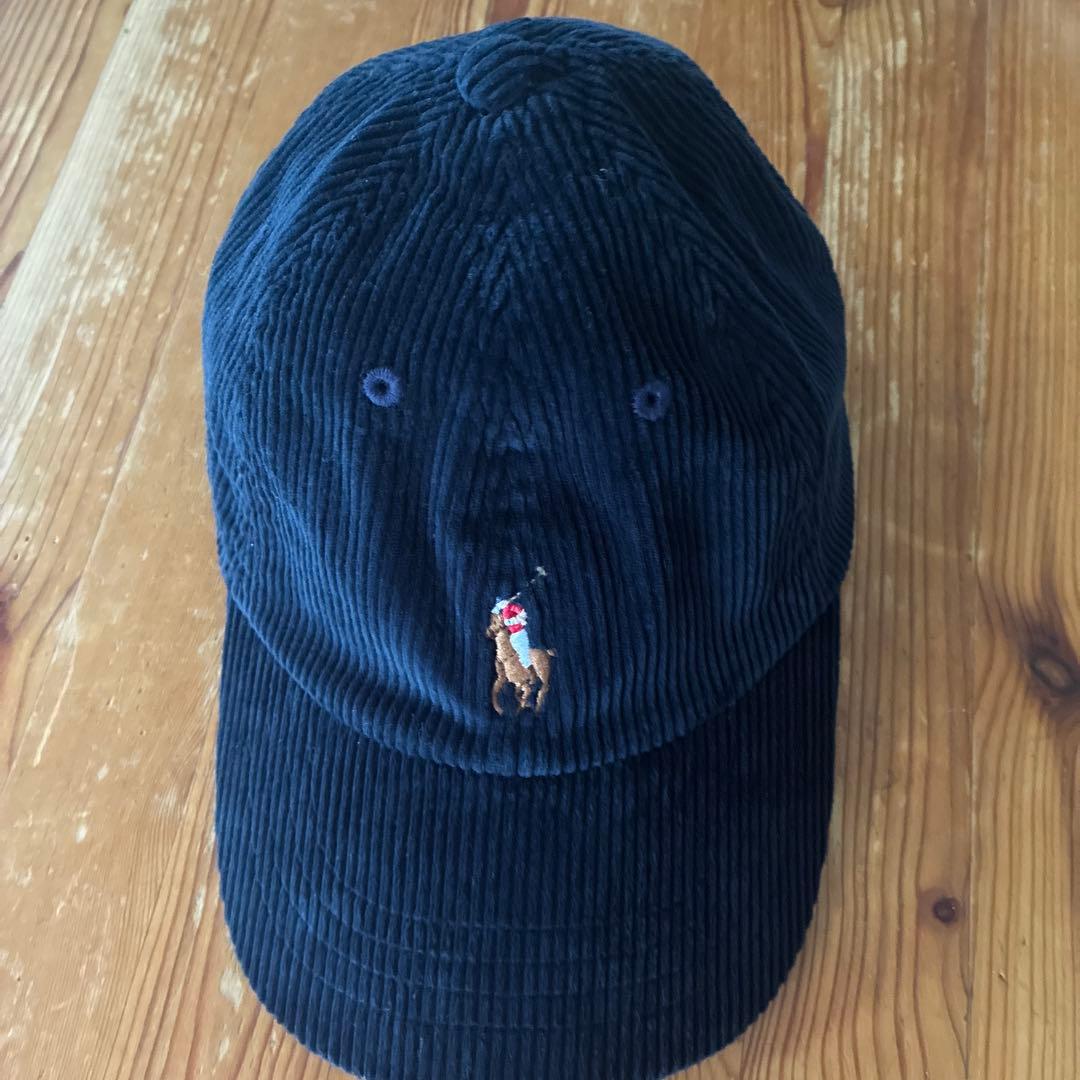 【POLO RALPH LAUREN】COURDUROY CAP／NVY