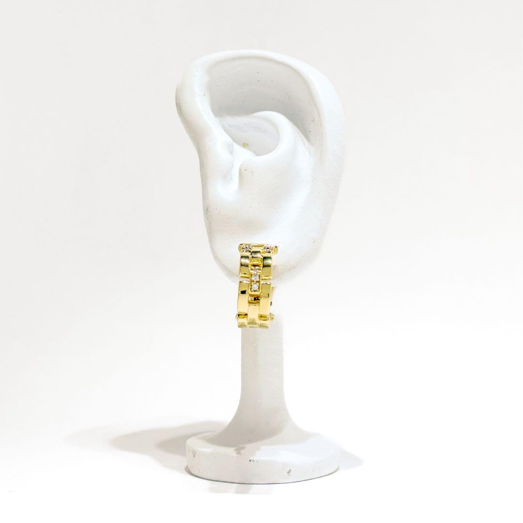 ⚪︎Cartier マイヨンパンテール ダイヤ ピアス YG750 7.2g