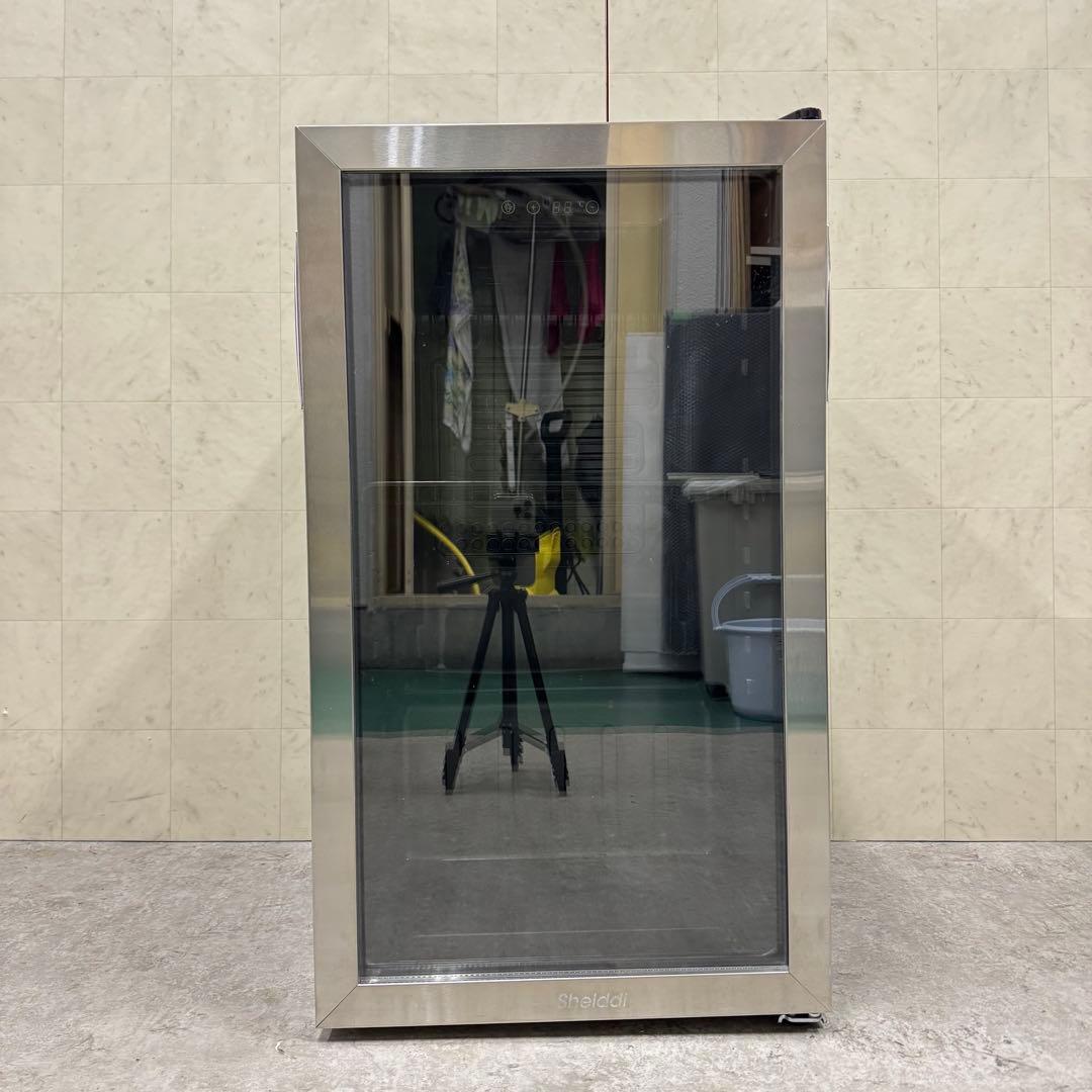 【送料・設置全て無料‼️】Shelddi ガラスドア冷蔵庫 93L 訳あり