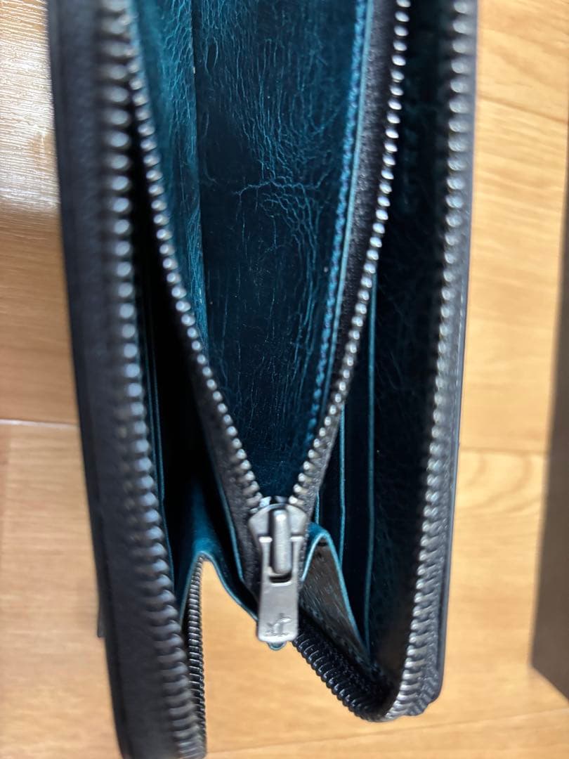 長財布　ブラック　黒　未使用品　トーマスウェア　ブライドルレザー　日本製