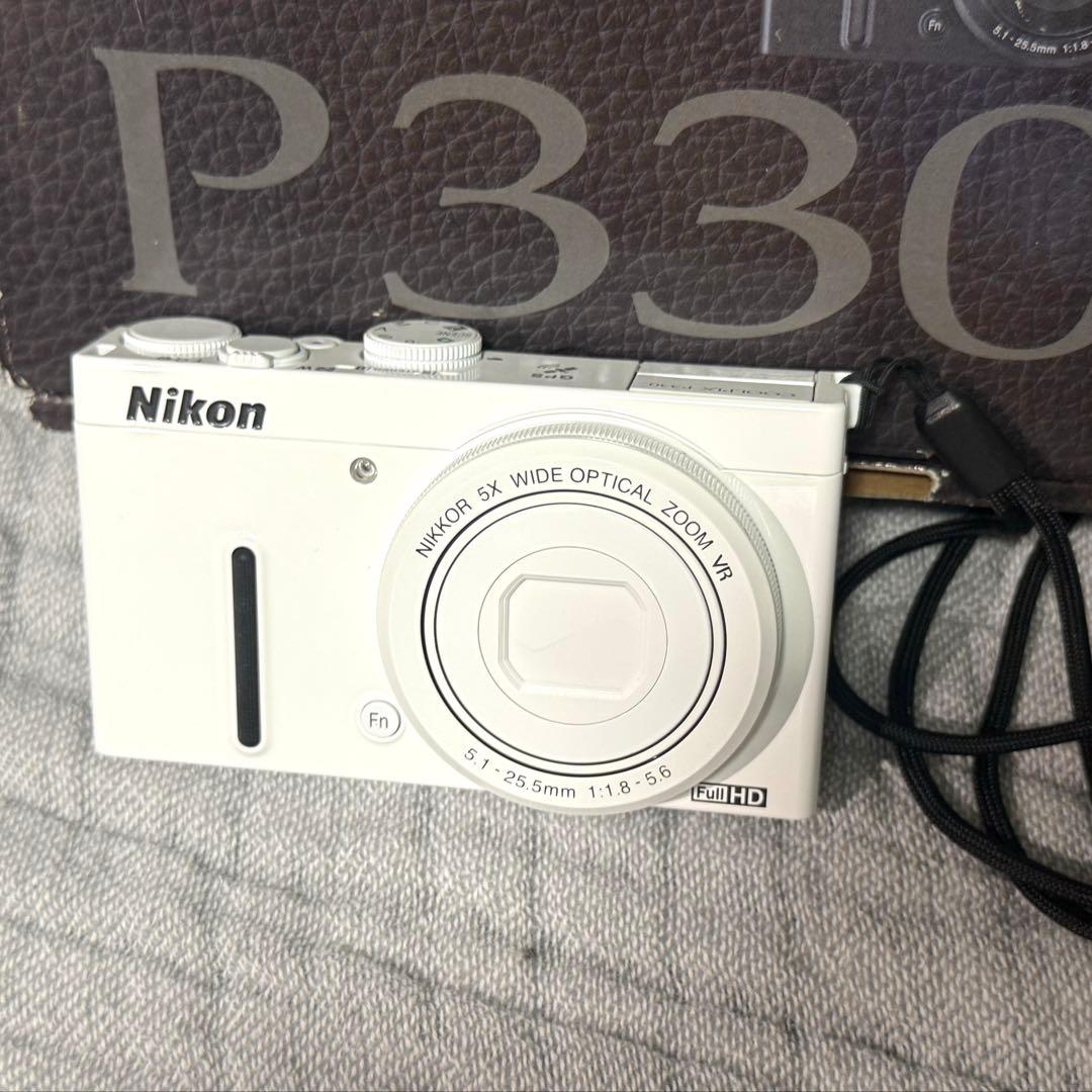 【美品】Nikon ニコン COOLPIX P330 WH ホワイト デジカメ