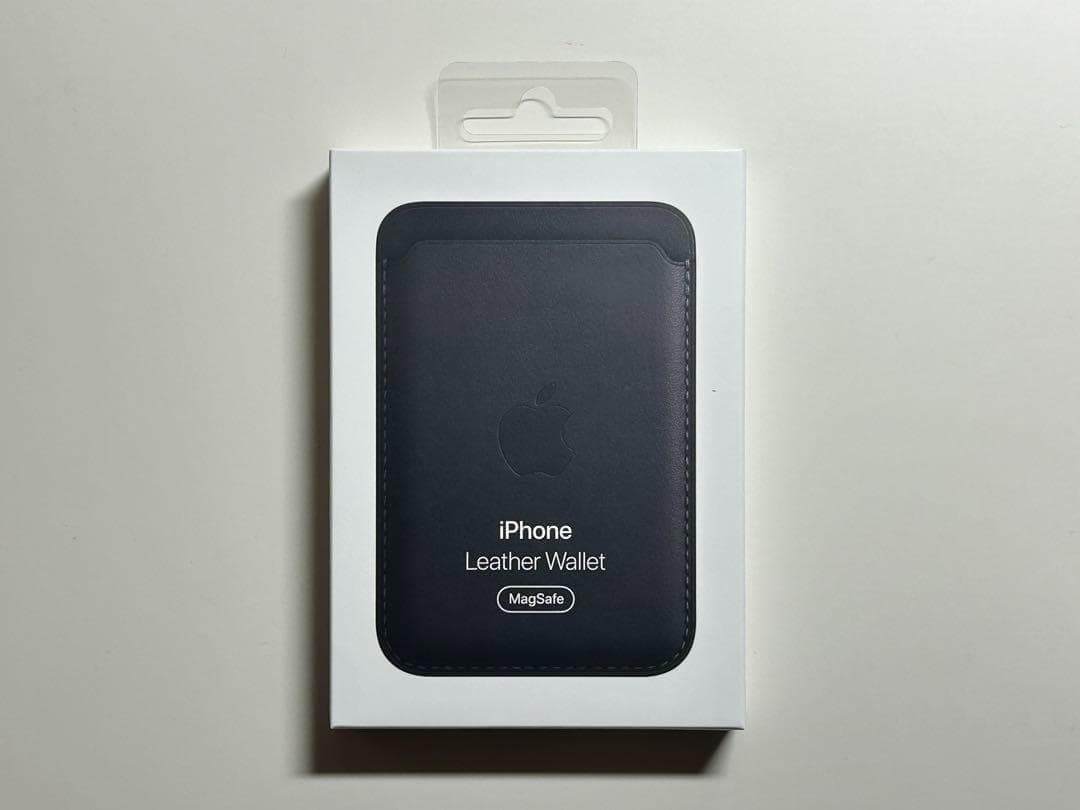 【新品】純正 MagSafe対応 iPhone レザーウォレット・ミッドナイト②