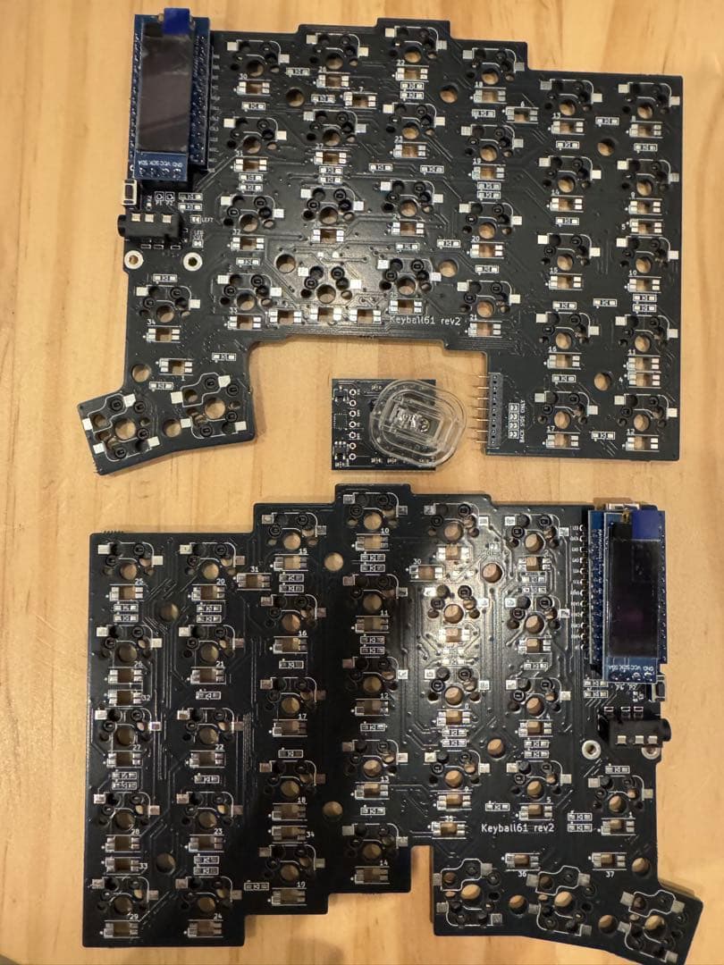 keyball61 すべて半田済み基板とトラックボール基板　動作確認済