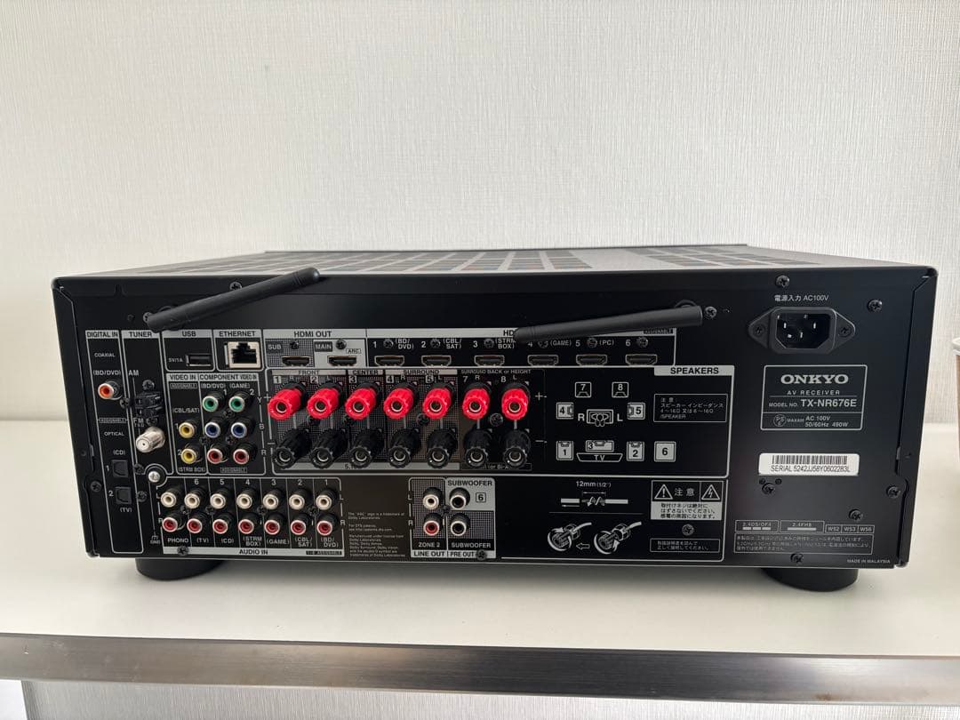 美品 ONKYO TX-NR676E アンプ オンキョー