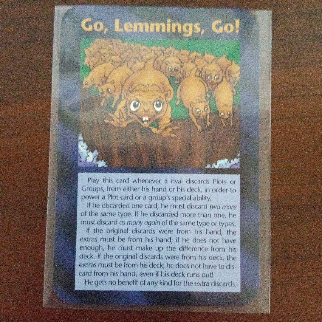 イルミナティカード Go, lemmings, go! (行けレミングス行け！)