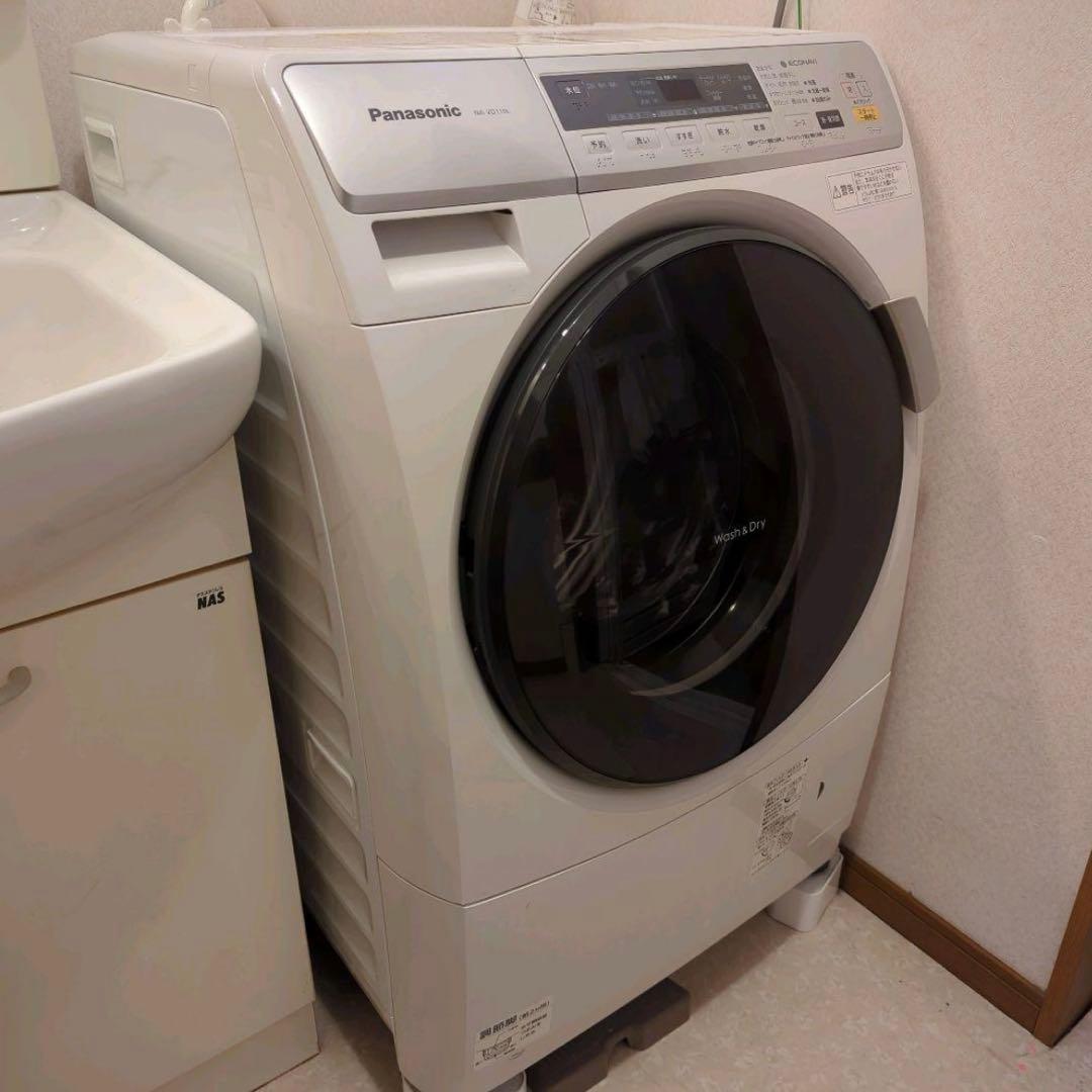 Panasonic ドラム式洗濯機　NA-VD110L-W エコナビ