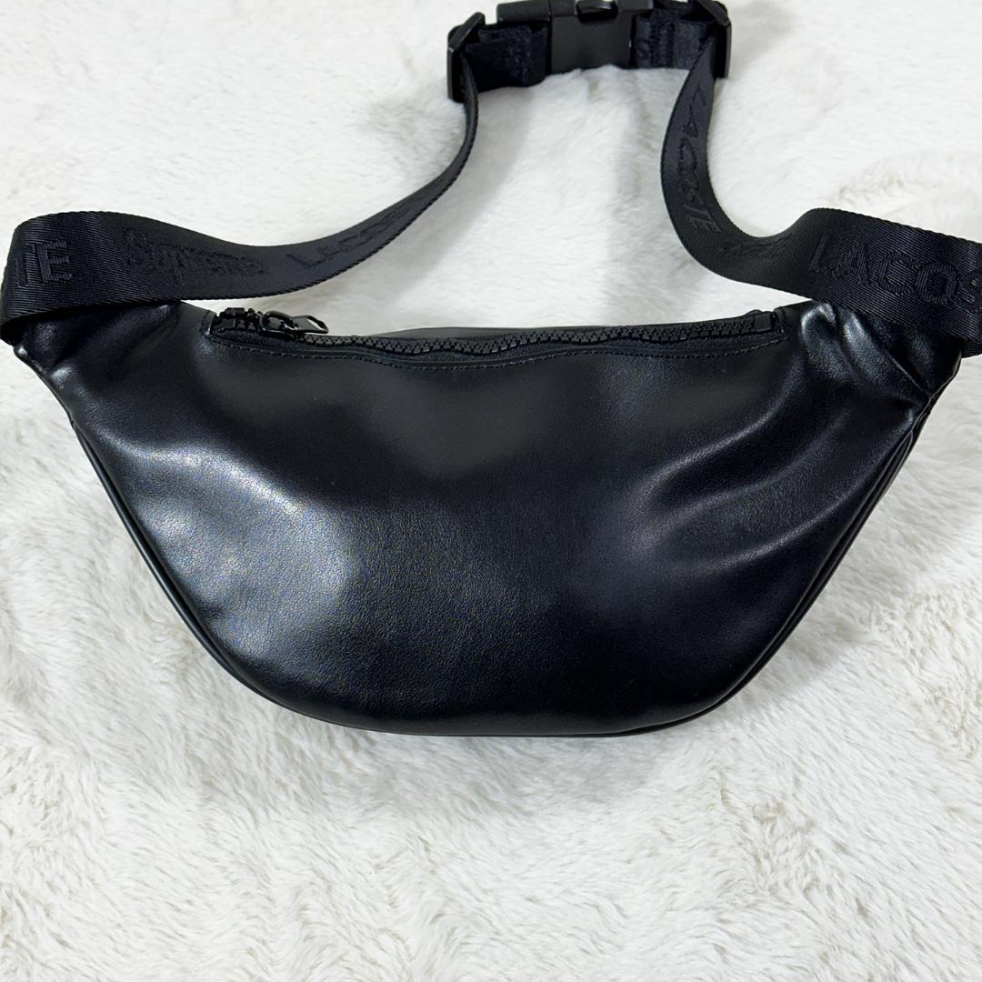 SUPREME×LACOSTE 18SS ウエストバッグ レザー 購入証明付