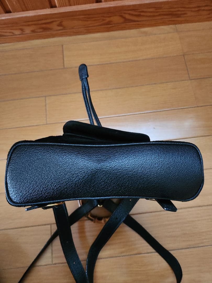 GUCCI　バンブー　黒スエードリュック バンブーハンドル