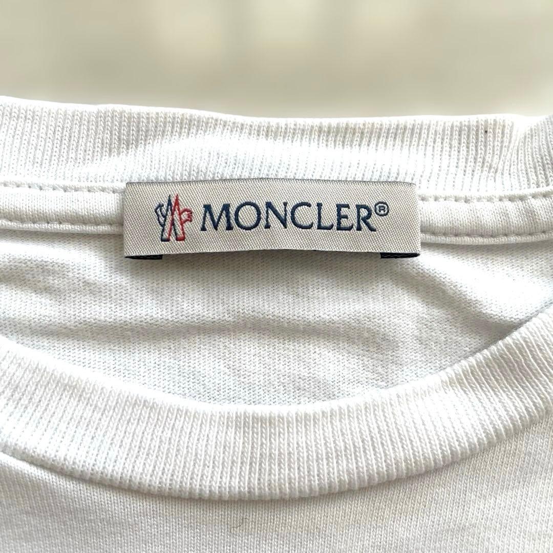 2枚セットMONCLER ロゴ Tシャツ ホワイト10A