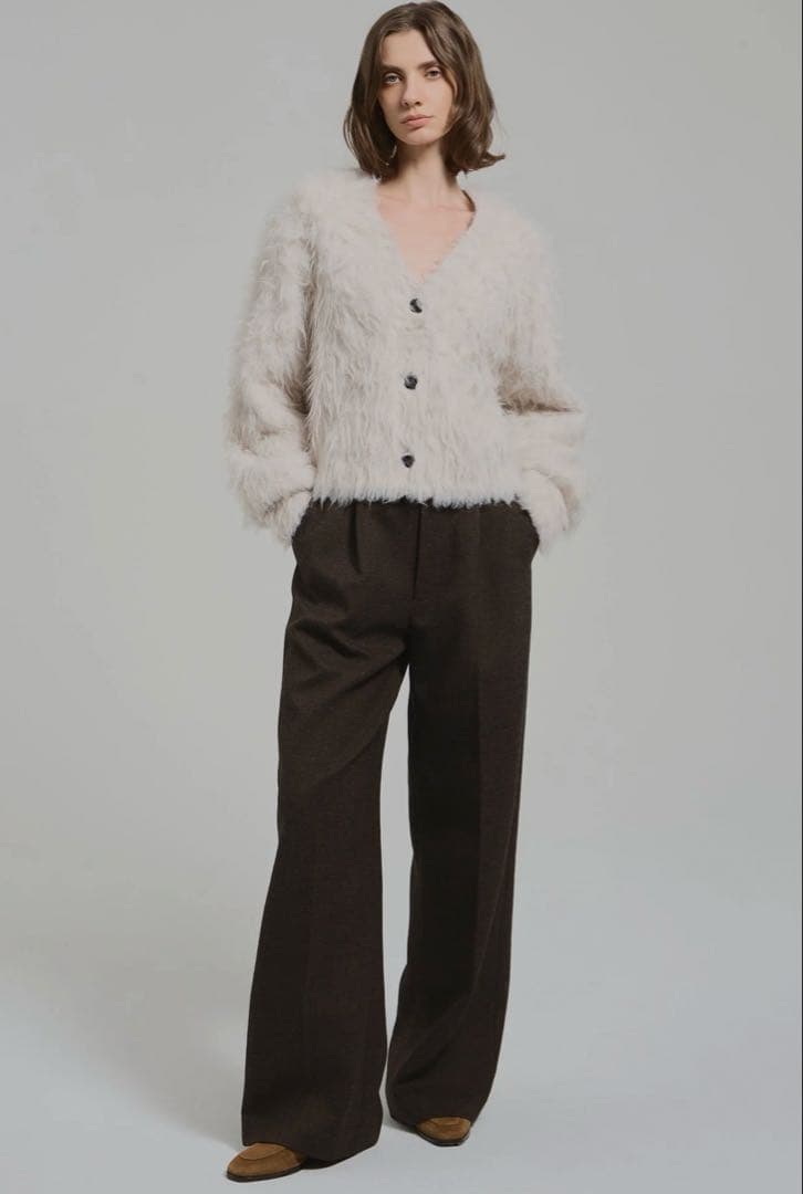 【美品】THETOE Eltz Shaggy Cardigan カーディガン