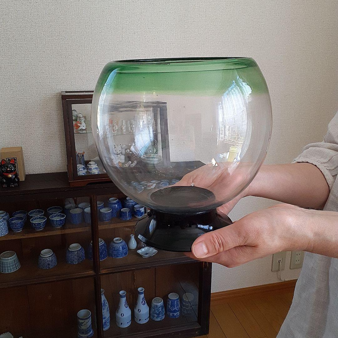 「ペコ」　　　　　　　　　アンティーク硝子　大正ロマン　とろとろガラス