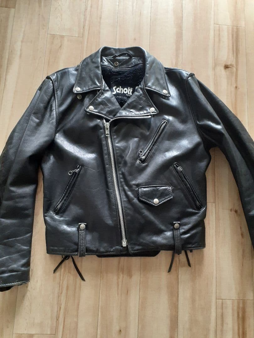 希少 Schott 125 ダブルライダース ブラック　40