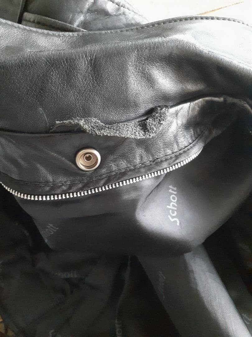 希少 Schott 125 ダブルライダース ブラック　40