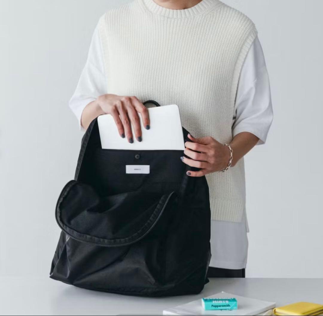 北欧暮らしの道具店NORMALLY バックパックリュックブラックレディースメンズ