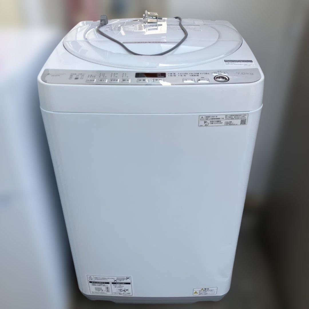 SHARP 全自動洗濯機 ES-GE7E-W 7.0kg 2021年製