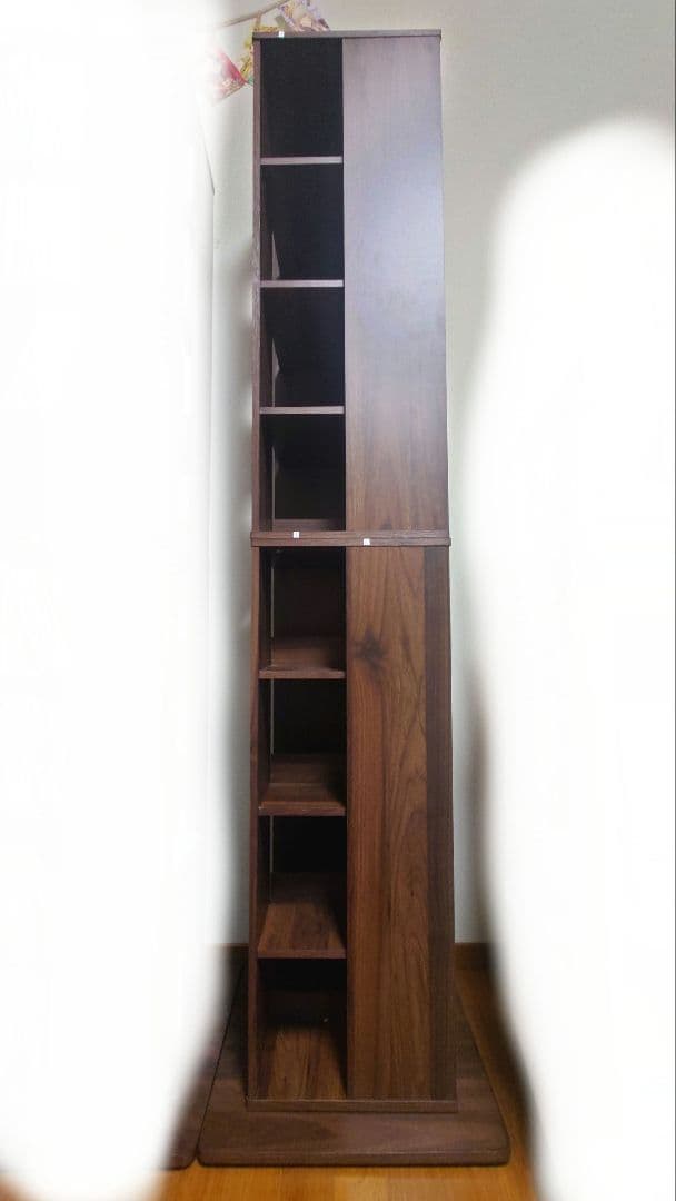 購入希望者あり ニトリ 壁付けできる回転式コミックラック8段(BR)②