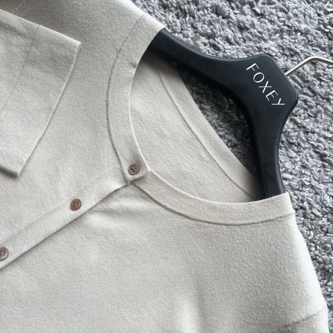FOXEY NY 40 シェルボタン？ カーディガン