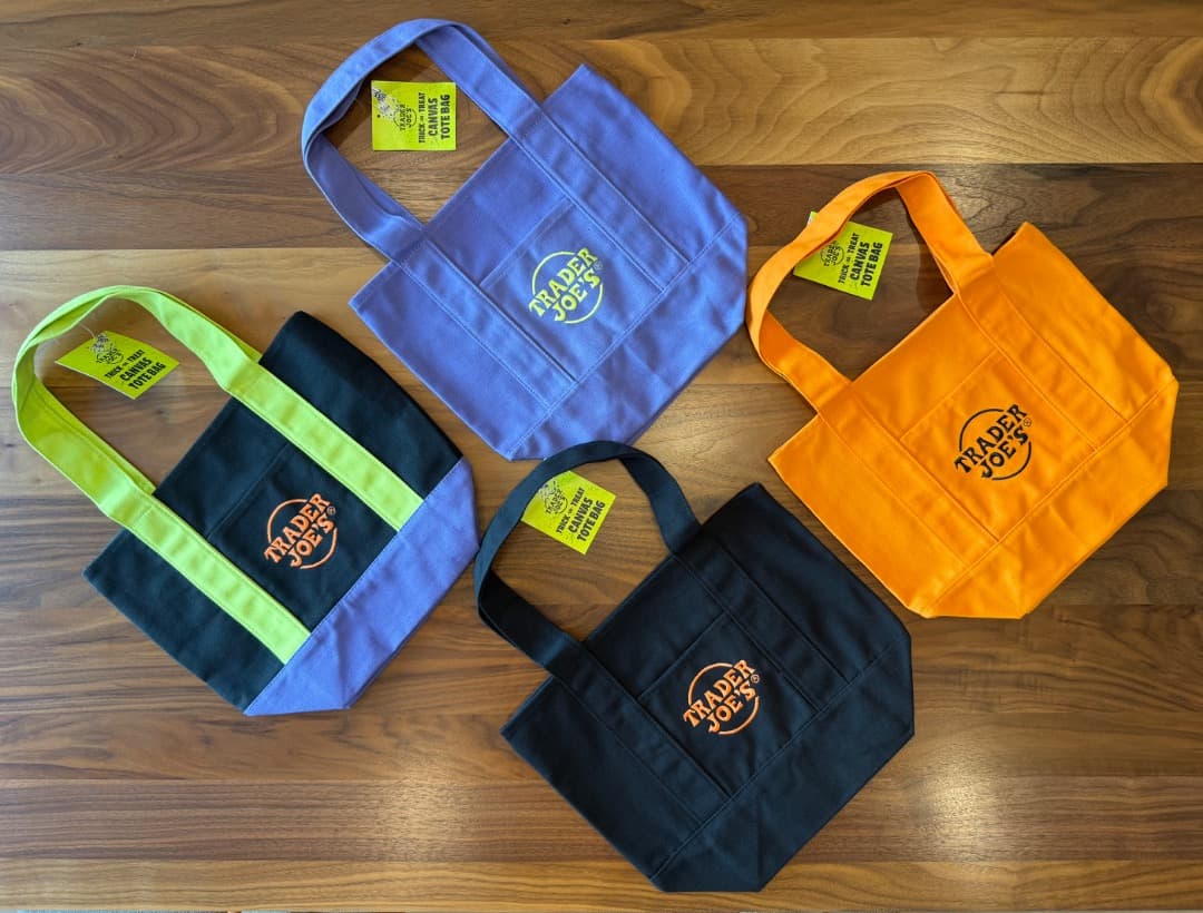 【ハロウィーン新色4個セット】トレーダー・ジョーズ ミニトートバッグ