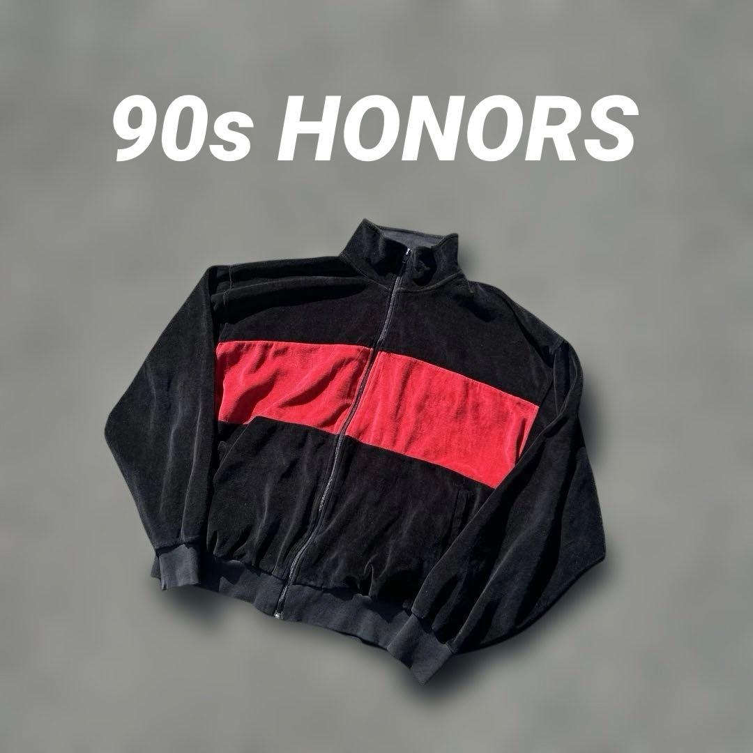 supreme 元ネタ 90s HONORS ベロア トラックジャケット
