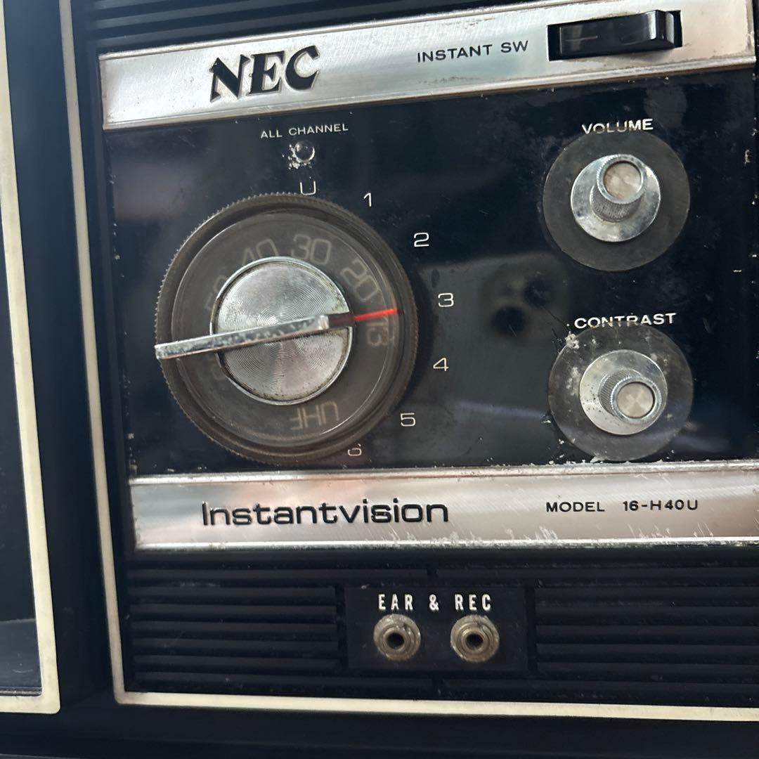 NEC 昭和レトロ　ブラウン管テレビ　脚付　足付き