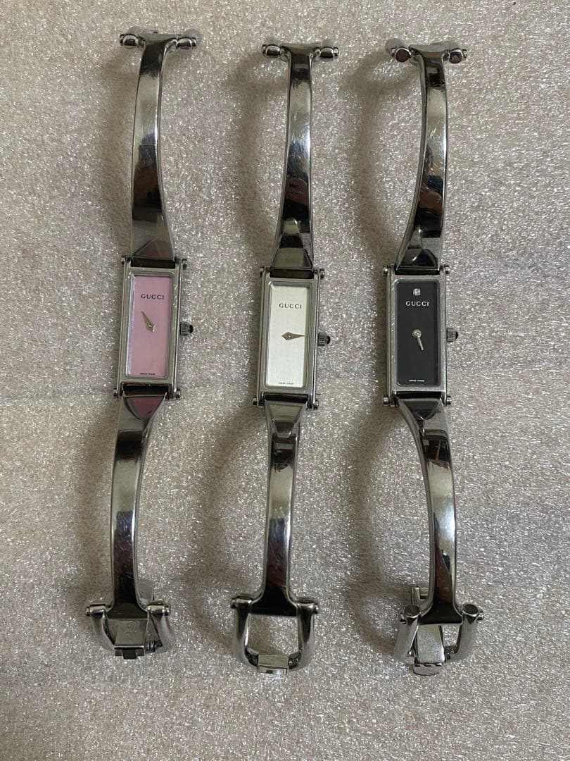 GUCCI スリムデザイン アナログ時計 3色セット seiko citizen