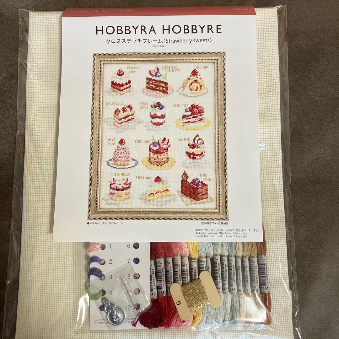 ホビーラホビーレクロスステッチ　strawberry sweets