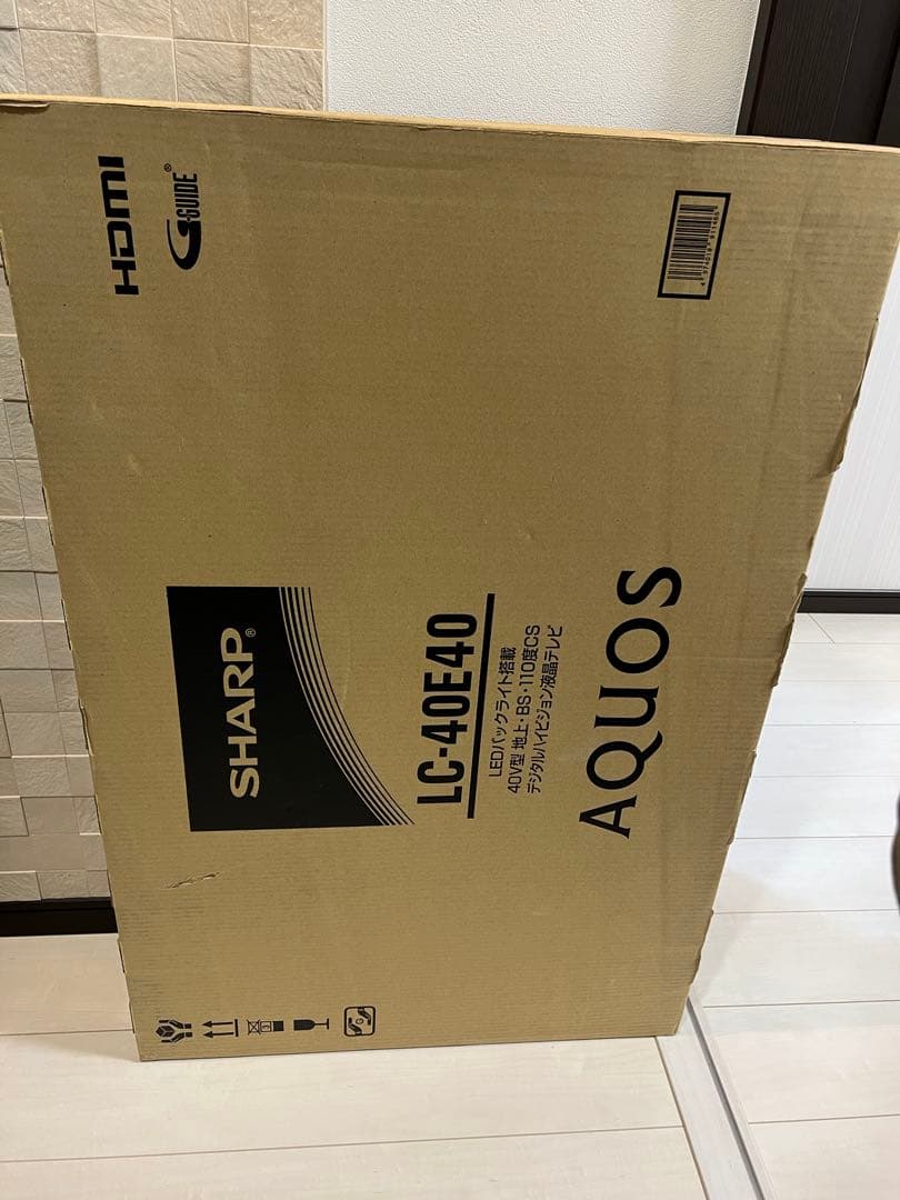 新品 SHARP AQUOS LC-40E40 40インチ液晶テレビ 壁掛け付き