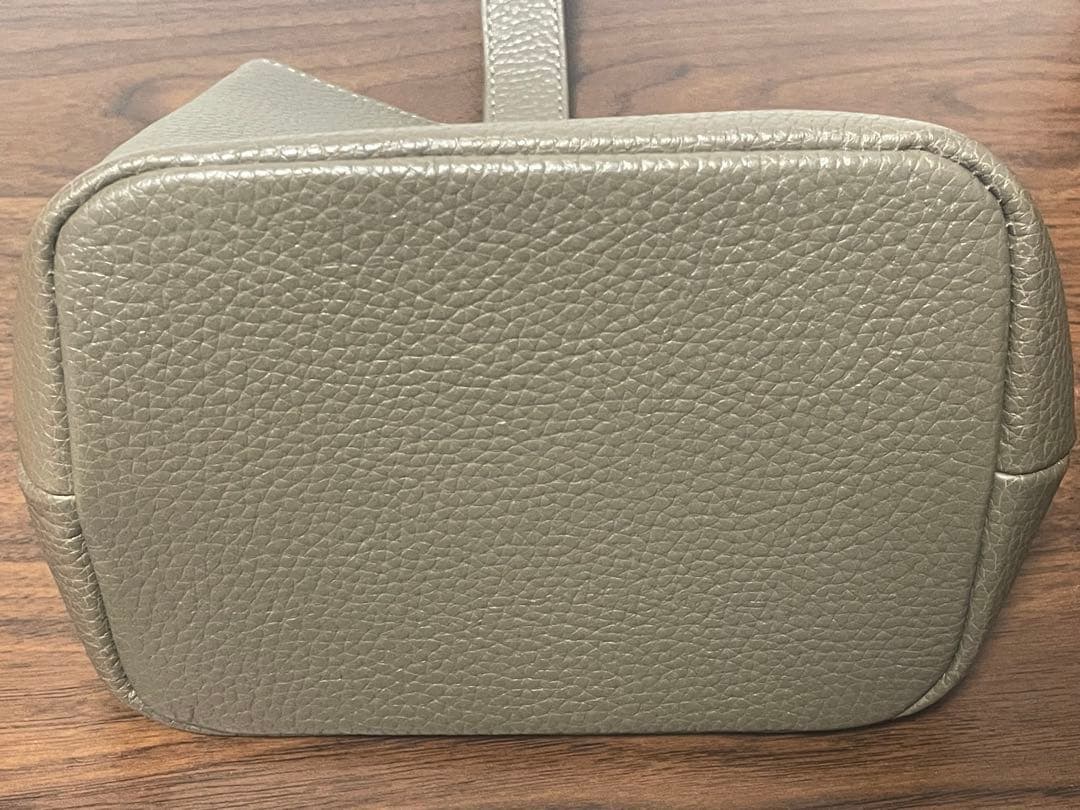 ★新品未使用★ Hush Tug ハッシュタグ　巾着レザーバッグ トープ