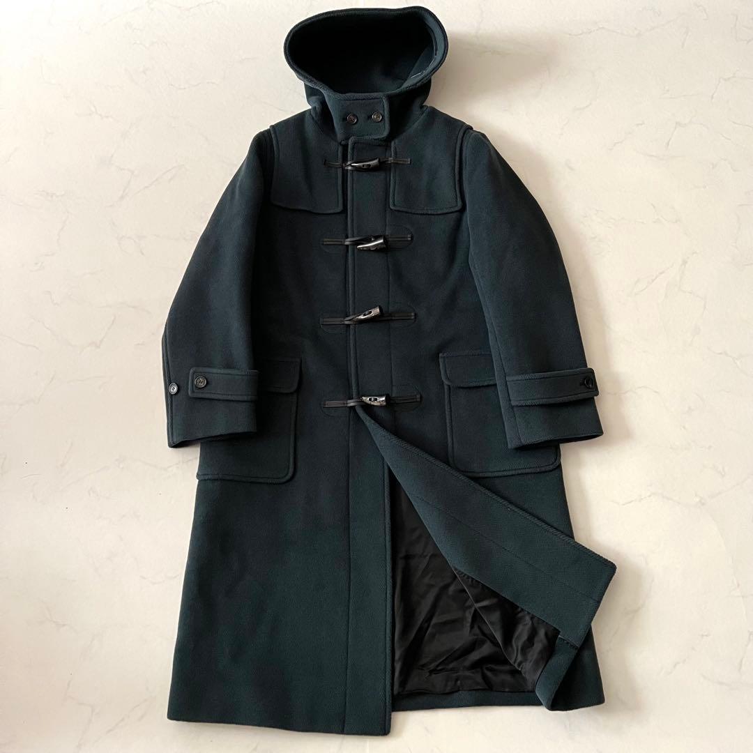 マッキントッシュ 大きいサイズ 46 ロング丈 ダッフルコート ウール 深緑