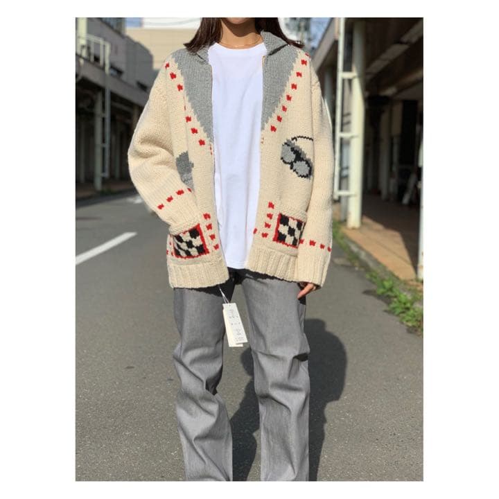 k*u様 UNUSED cowichan sweater カウチンセーター　アン