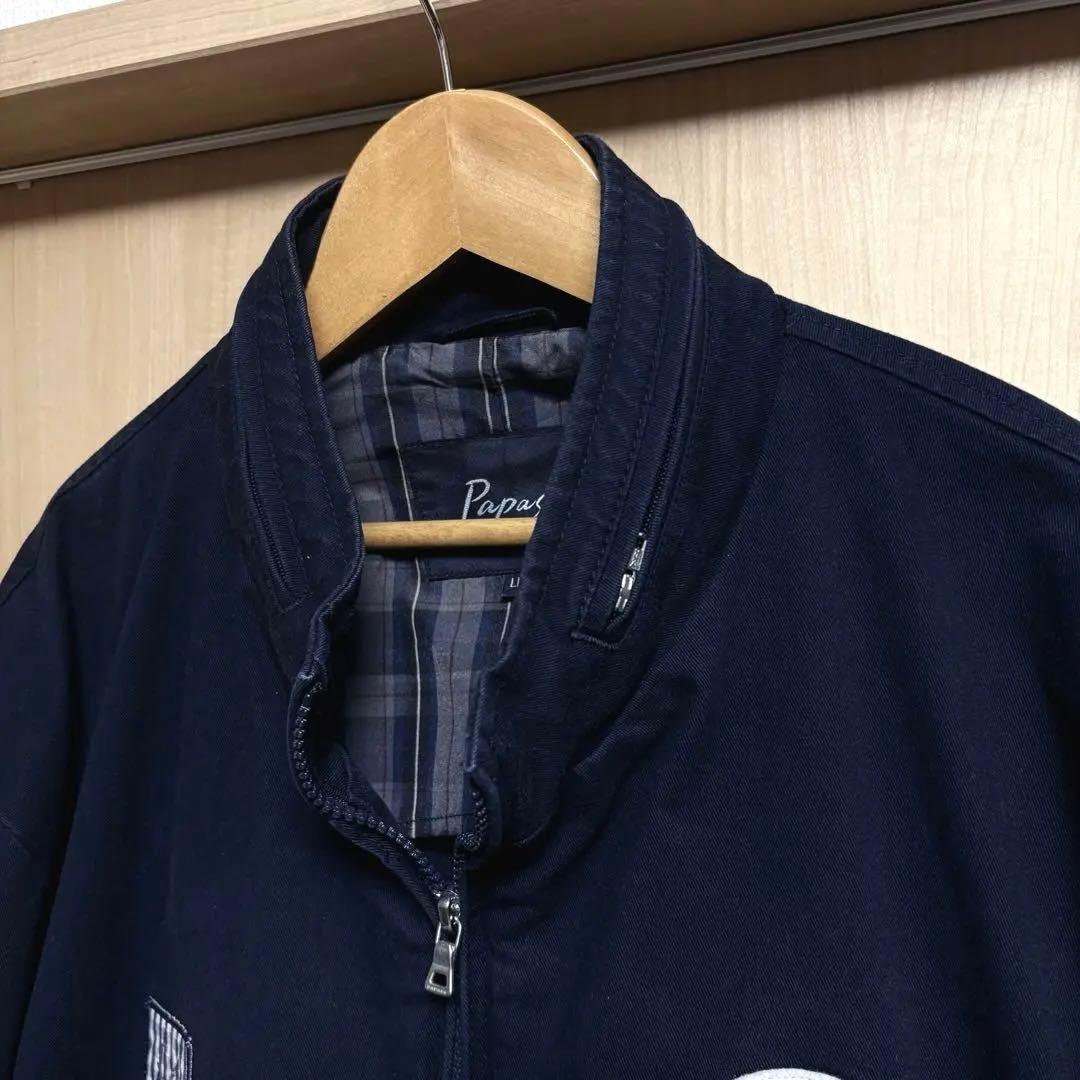 SSVW117 ✨PAPAS＋　パパスプラス　ブルゾン　ネイビー　チェック