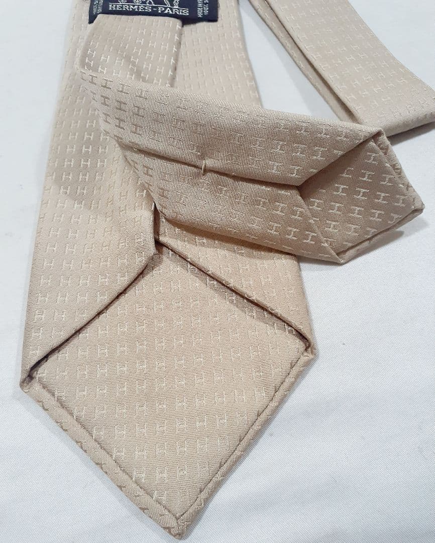 HERMES エルメス H柄 ファソネ ネクタイ