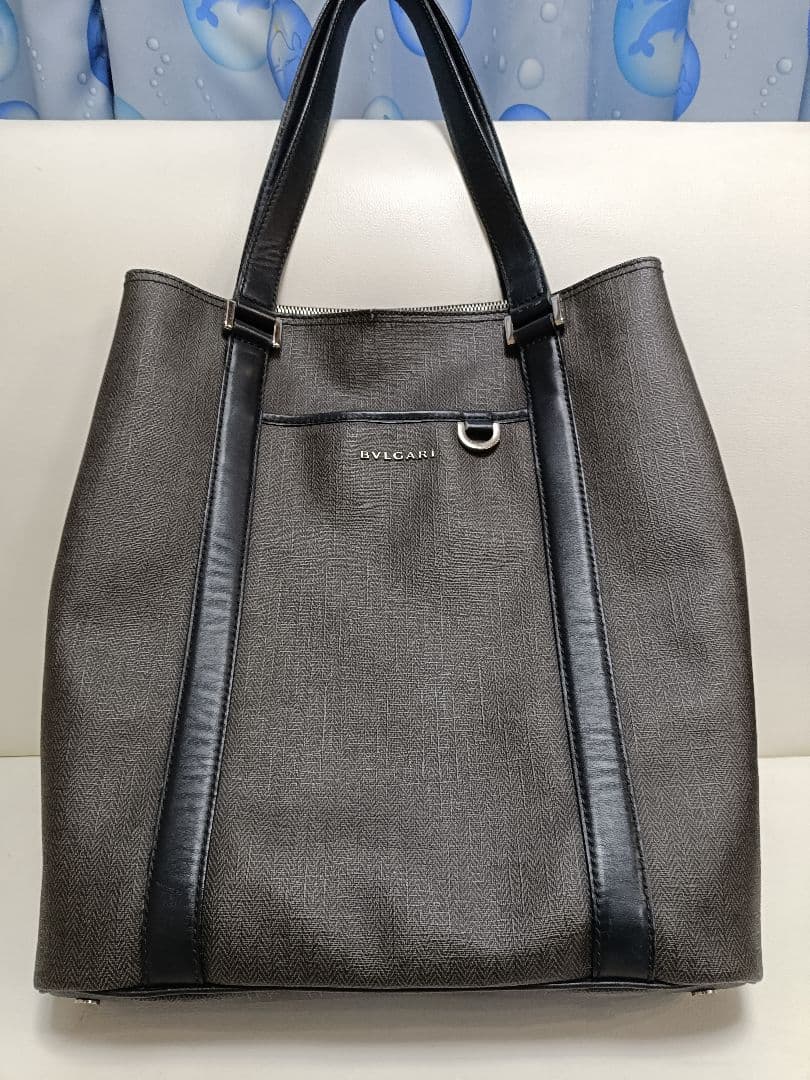 本日限定！BVLGARI トートバッグ グレー　ウイークエンド