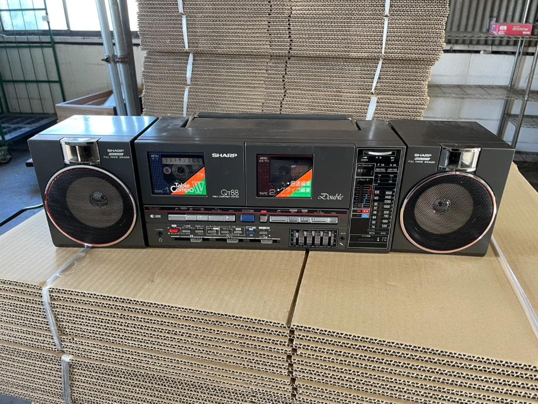 【動作確認済】SHARP QT88 ラジカセ